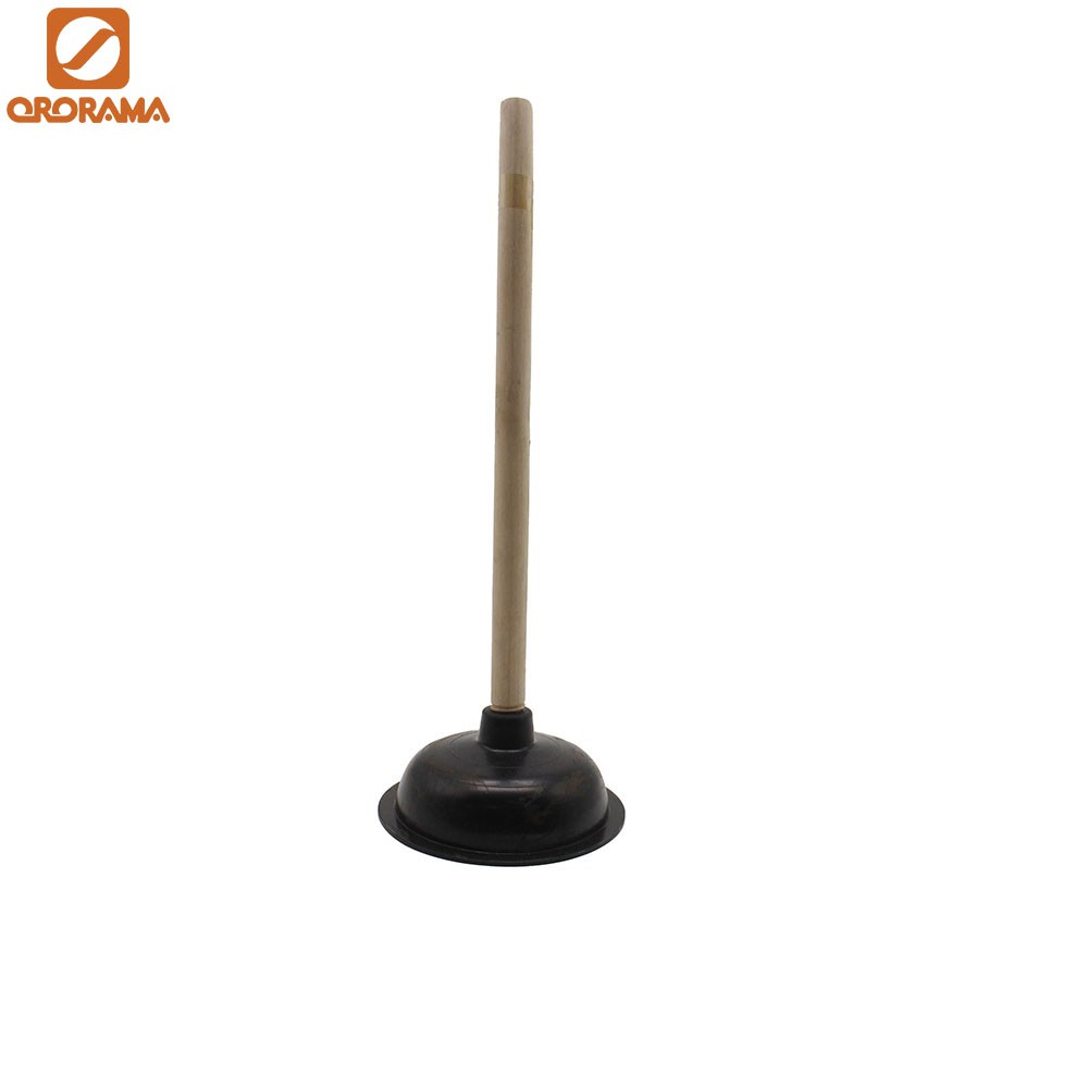 Toilet Rubber Force Cup Big Toilet Bowl Plunger With Wooden Handle Home Kitchen Sink Pump
