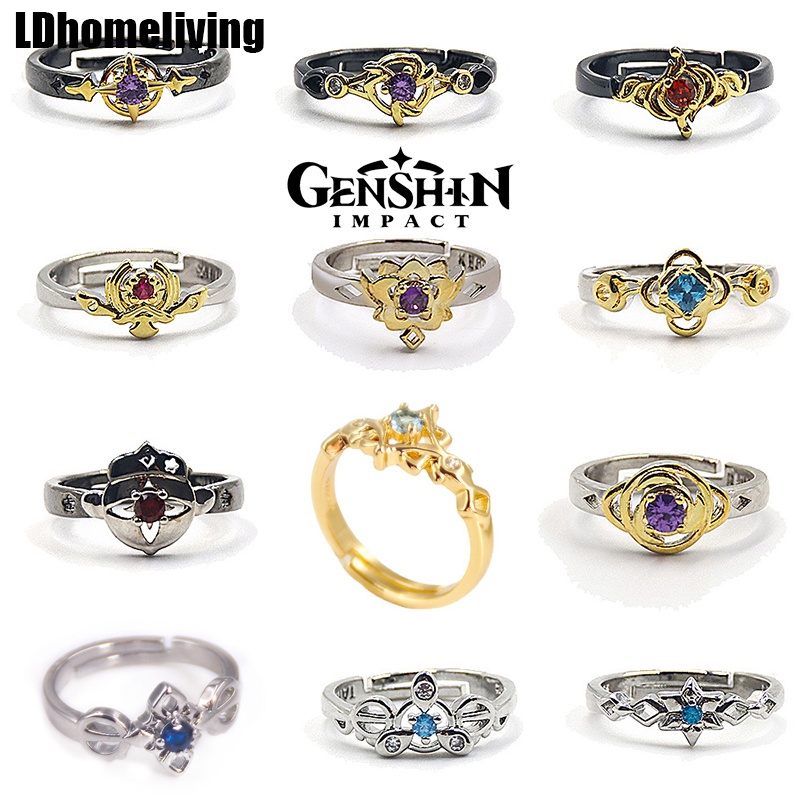 Genshin Impact Ring Character Impression Ring Genshin Impact Raiden