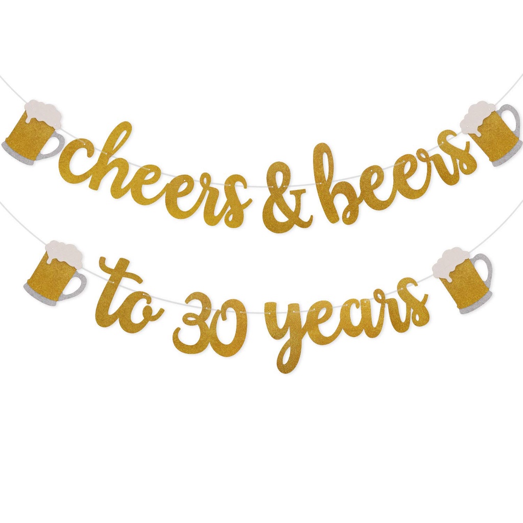 joymemo-30th-birthday-decorations-for-him-cheers-and-beers-to-30-years