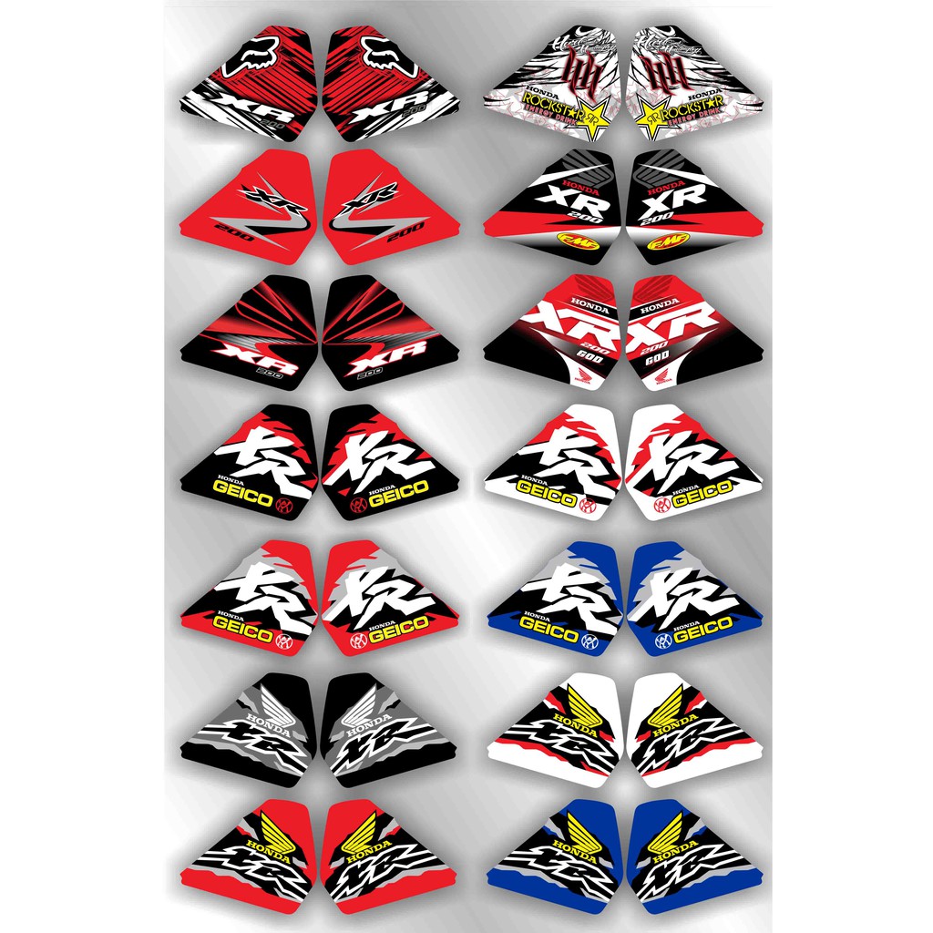 3M REFLECTIVE CUSTOMIZE PRINTED LAMINATED XR 200 TANK DECALS Shopee