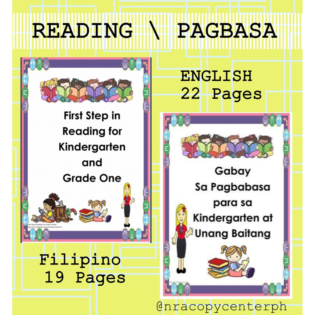 reading pagbasa abakada for kinder upto grade 1 shopee philippines