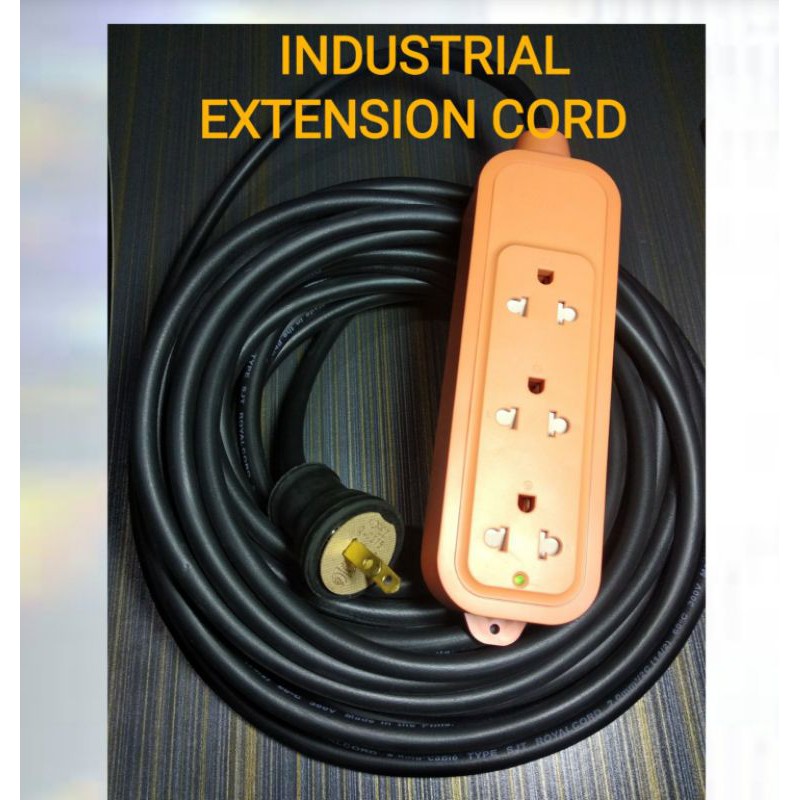 20 INDUSTRIAL EXTENSION CORD HEAVY DUTY 14/2 ROYAL CORD Shopee