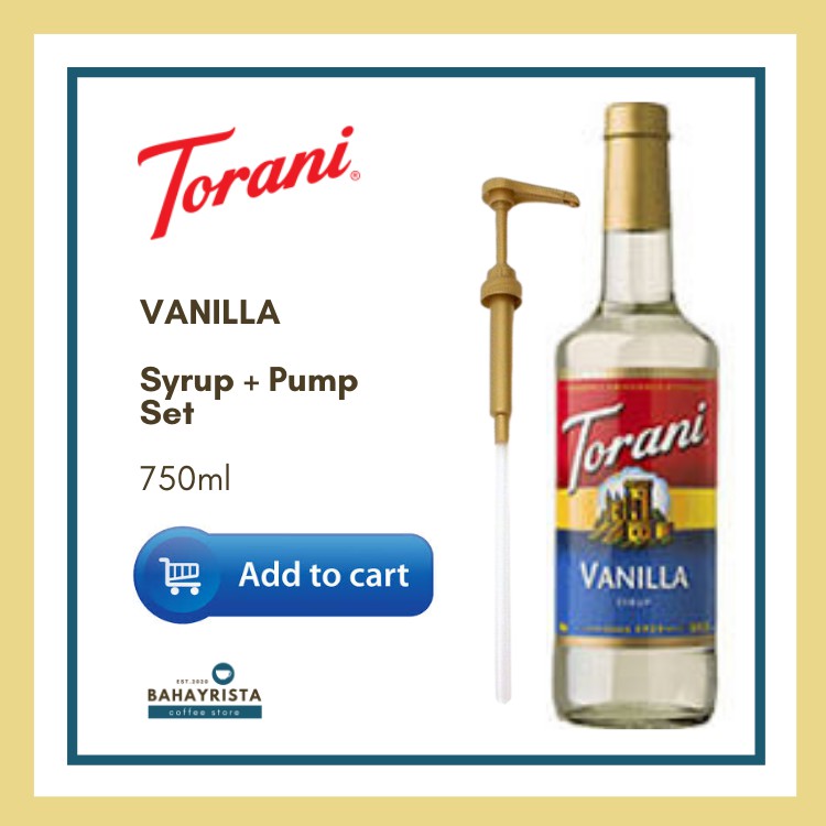 Torani Vanilla Syrup + Pump Set - Mandaluyong Branch | Shopee Philippines