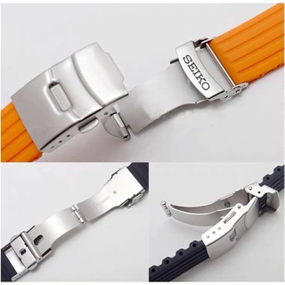 For Seiko 5 silicone strap SKX waterproof rubber strap water ghost diving watch Seiko bracelet accessory z179 20 22MM