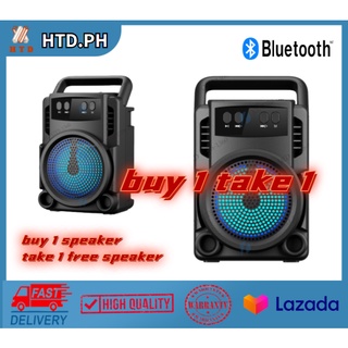 (BUY 1 TAKE 1) Super Bass Splashproof Wireless Bluetooth Speaker FREE USB(fm radio) #7