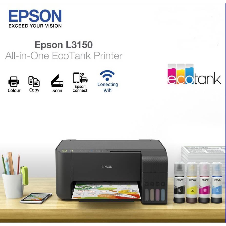 Epson Ecotank L3150 Wi Fi All In One Ink Tank Shopee Philippines 4388