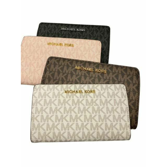 ORIGINAL MICHAEL KORS JET SET TRAVEL SLIM BIFOLD WALLET | Shopee Philippines