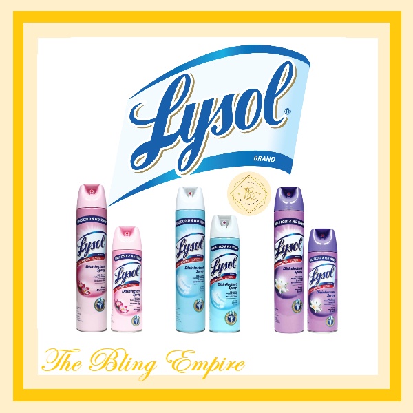 Lysol Disinfectant Spray Crisp Linen Early Morning Breeze Fresh Blossoms In 510g 340g And 1289