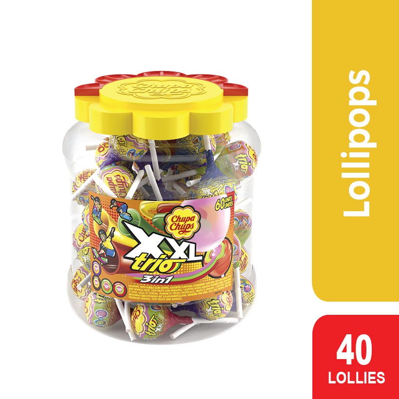 Chupa Chups Xxl Trio 40s 1 Jar Shopee Philippines