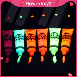 [12] 5Pcs GLOW IN THE DARK Neon Paints for Face & Body Painting - Easy to Remove