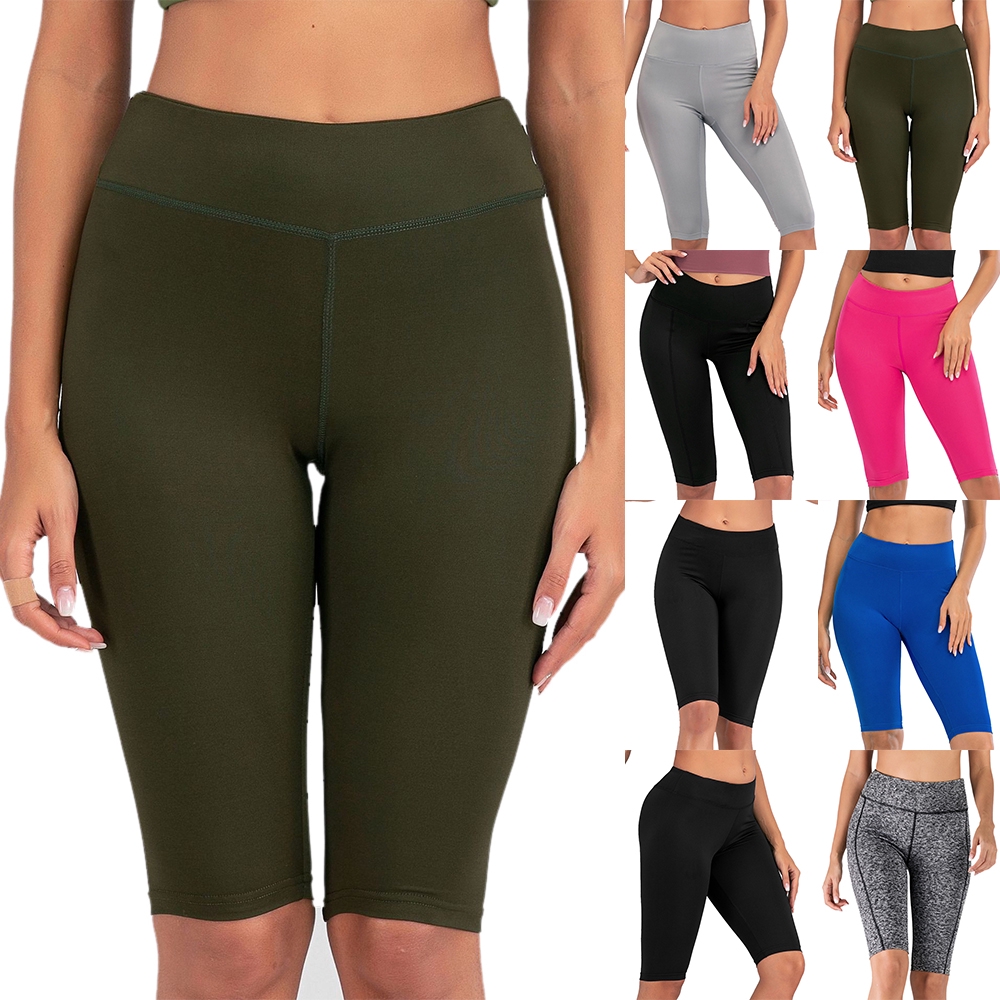 high waisted bike shorts