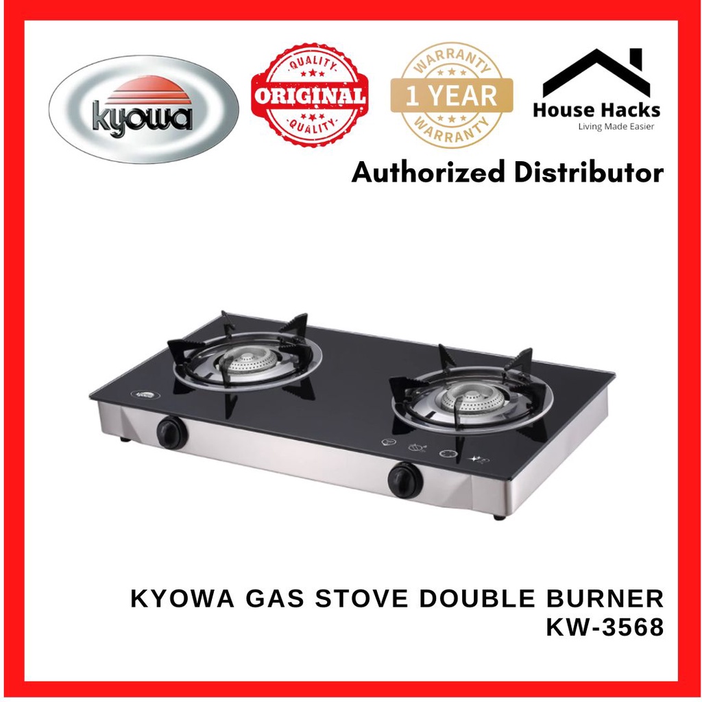 Kyowa Gas Stove Double Burner KW3568 (House Hacks) Shopee Philippines