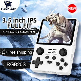 POWKIDDY 2022 New RGB20S Handheld Game Console Retro Open Source System RK3326 3.5-Inch 4:3 IPS Screen Children's Gifts
