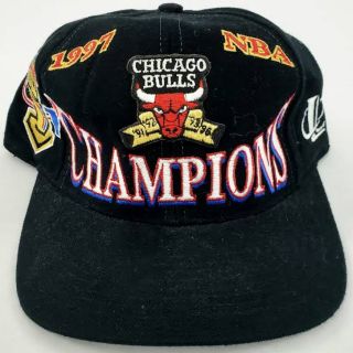 chicago bulls 97 championship hat