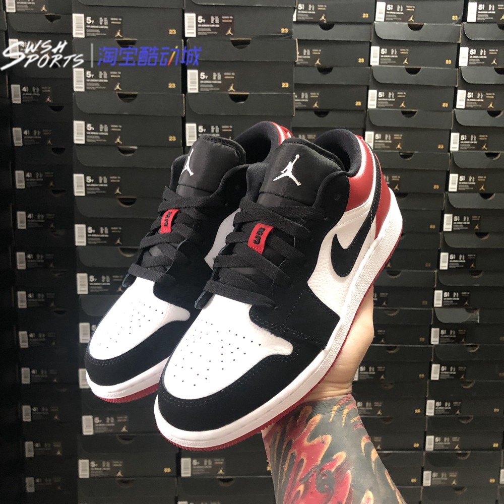 jordan 1 low cut black toe