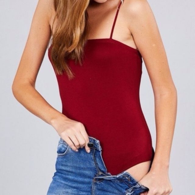 straight neck bodysuit