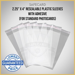 SafeCard Photocard Sleeves with Resealable Adhesive [2.25x4in]