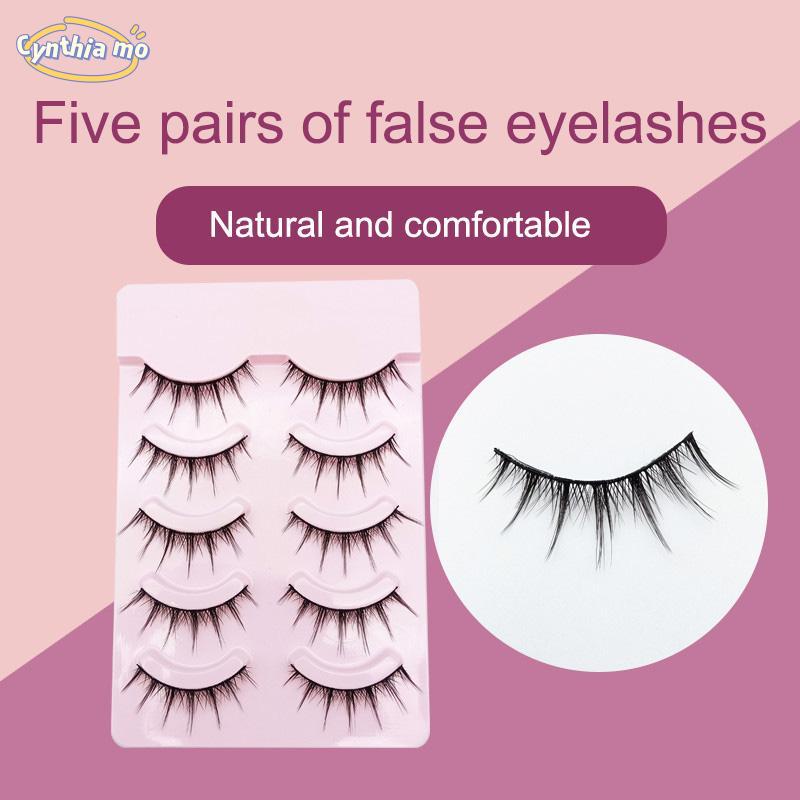 5 Pairs Of Beautiful Princess Style Natural 3D False Eyelashes for Women CM