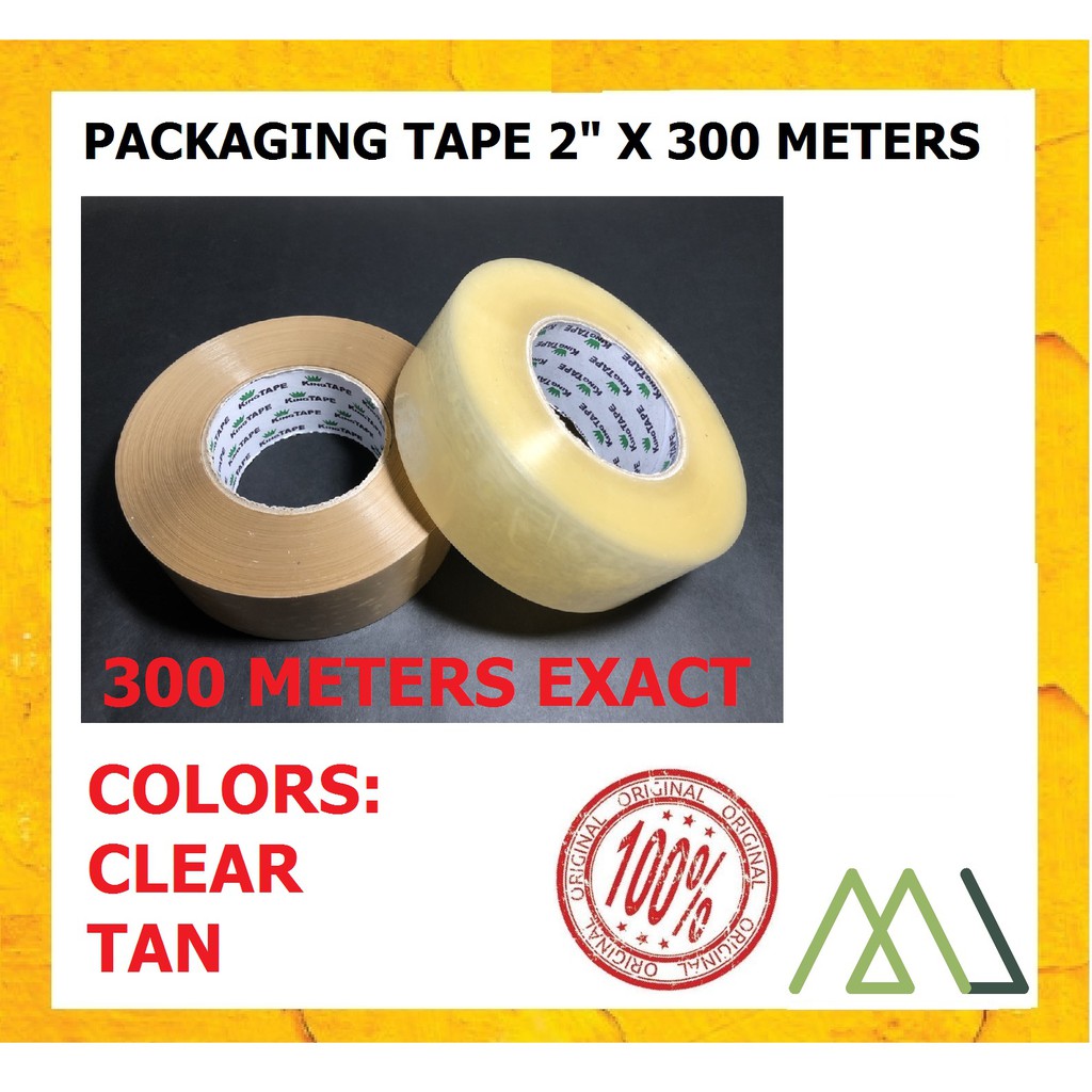 Packaging Tape 2" x 300Meters KING TAPE (Exact Length) Shopee Philippines