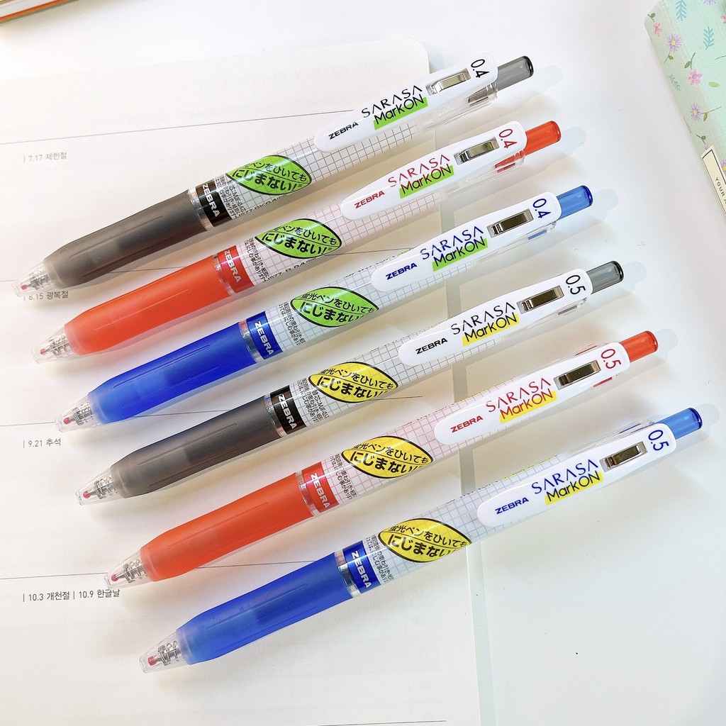 Zebra Sarasa Mark On Gel Ink Pen 0.4/0.5 Mm. | Shopee Philippines