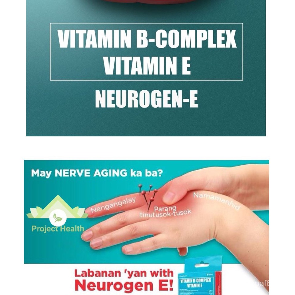 NEUROGEN E Vitamin B Complex + Vitamin E 20 Tablets Multivitamins for