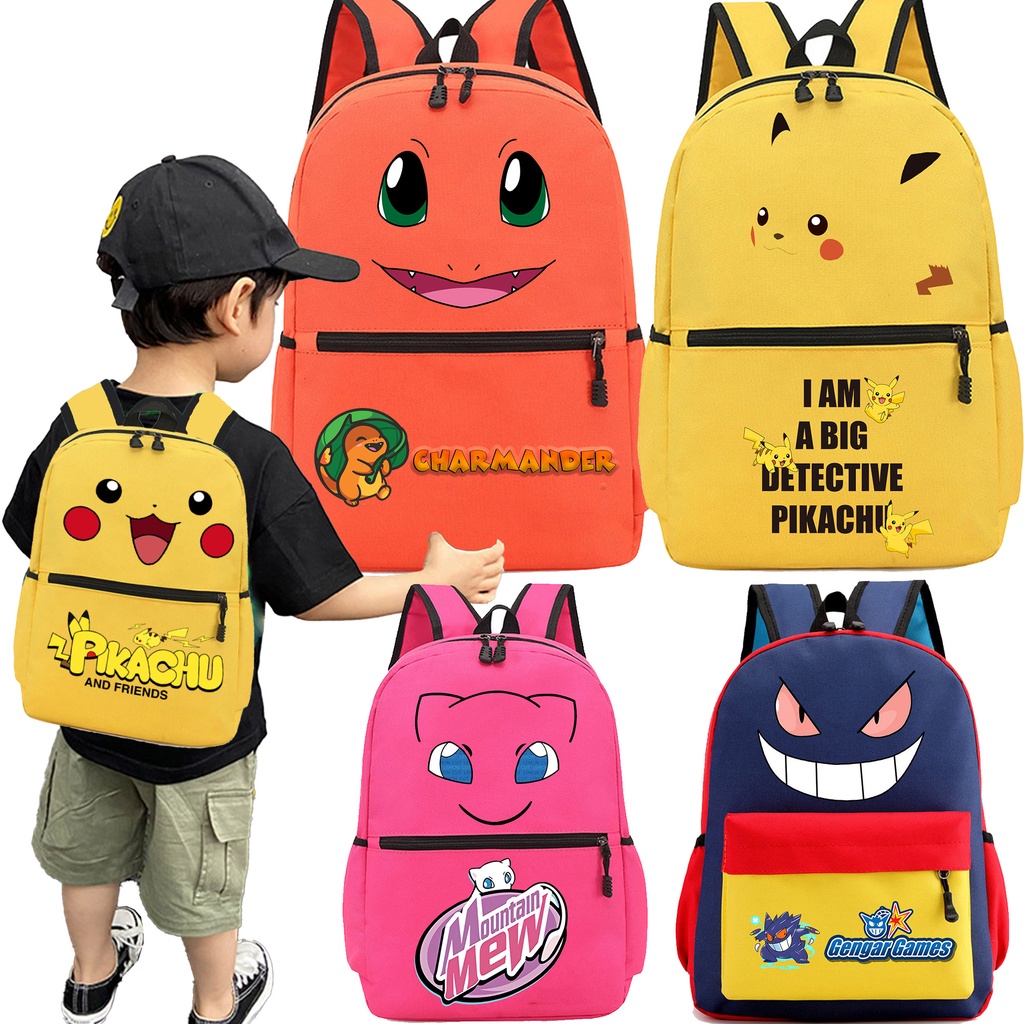 Pokemon Pikachu School bag Highquality Pokemon backpack for Boys Girls