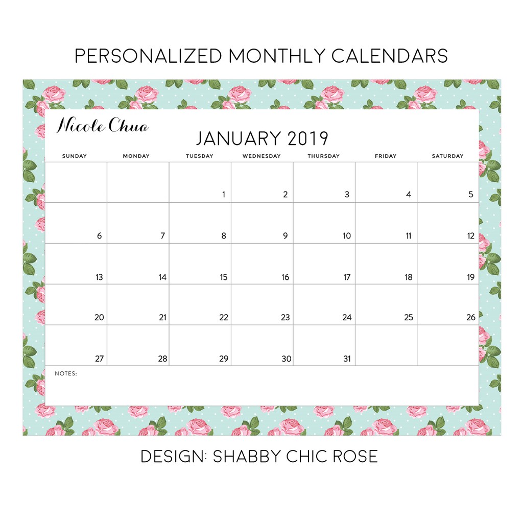 2023 2024 Personalized Monthly Calendar with Sleeve 2 Shopee Philippines