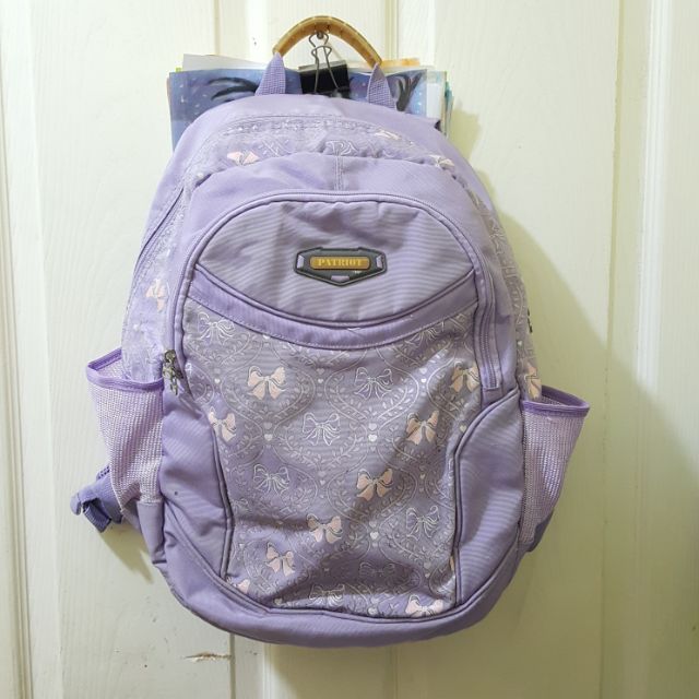 purple backpack