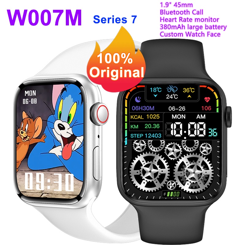 IWO W007M Smart Watch 7 1.9inch Full Touch Screen Bluetooth Call Custom