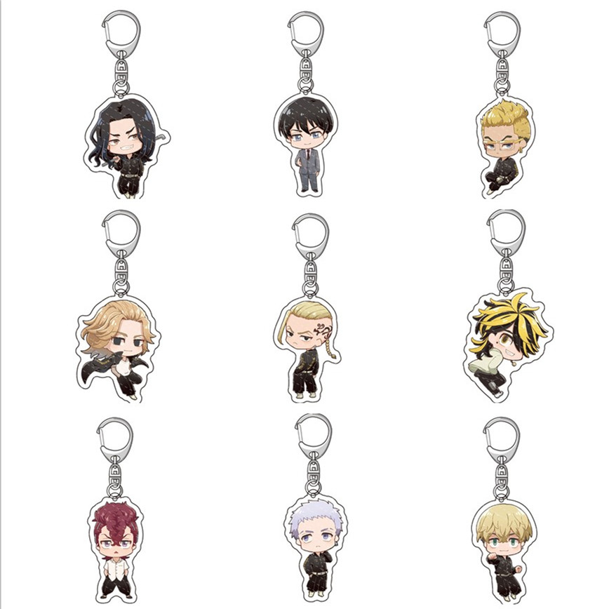 Anime Tokyo Revengers Keychain Keyring Manjiro Ken Takemichi Hinata ...