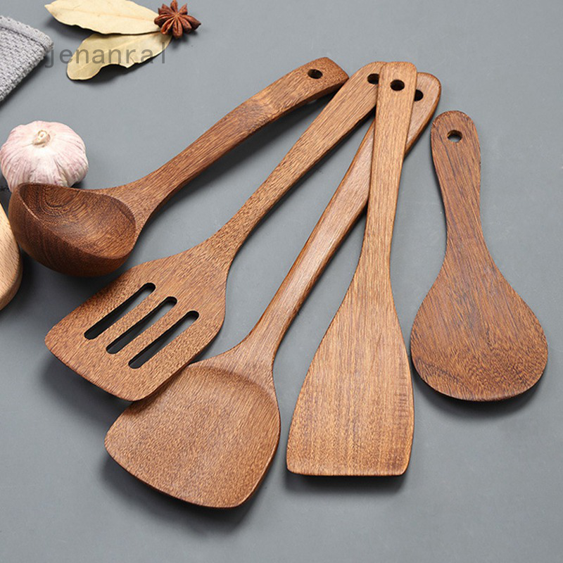 Wooden spatula kitchen nonstick wooden kitchenware wooden spoon Wooden Spatulas, Kitchen