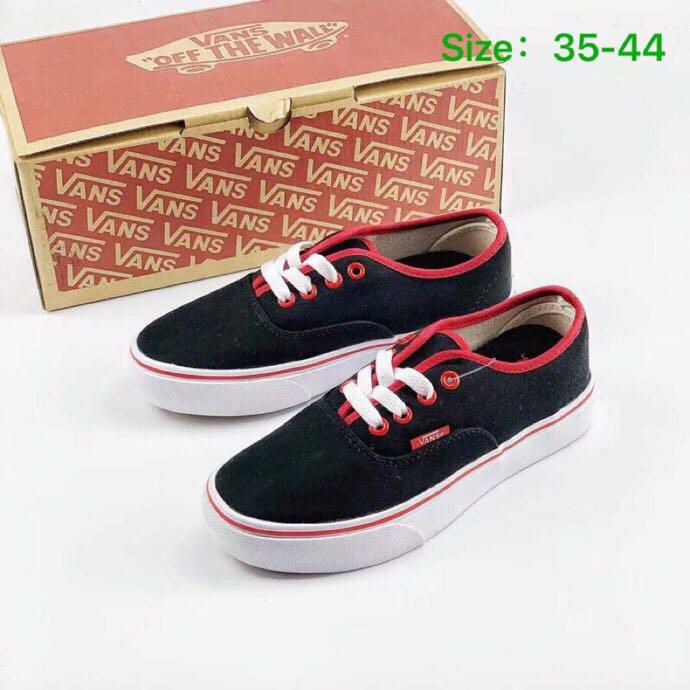 red black vans