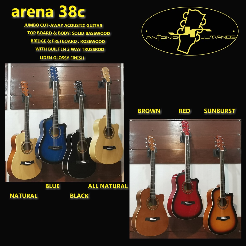 ARENA 38 GUITAR BY Antonio JR. LUMANOG Music Store Shopee Philippines