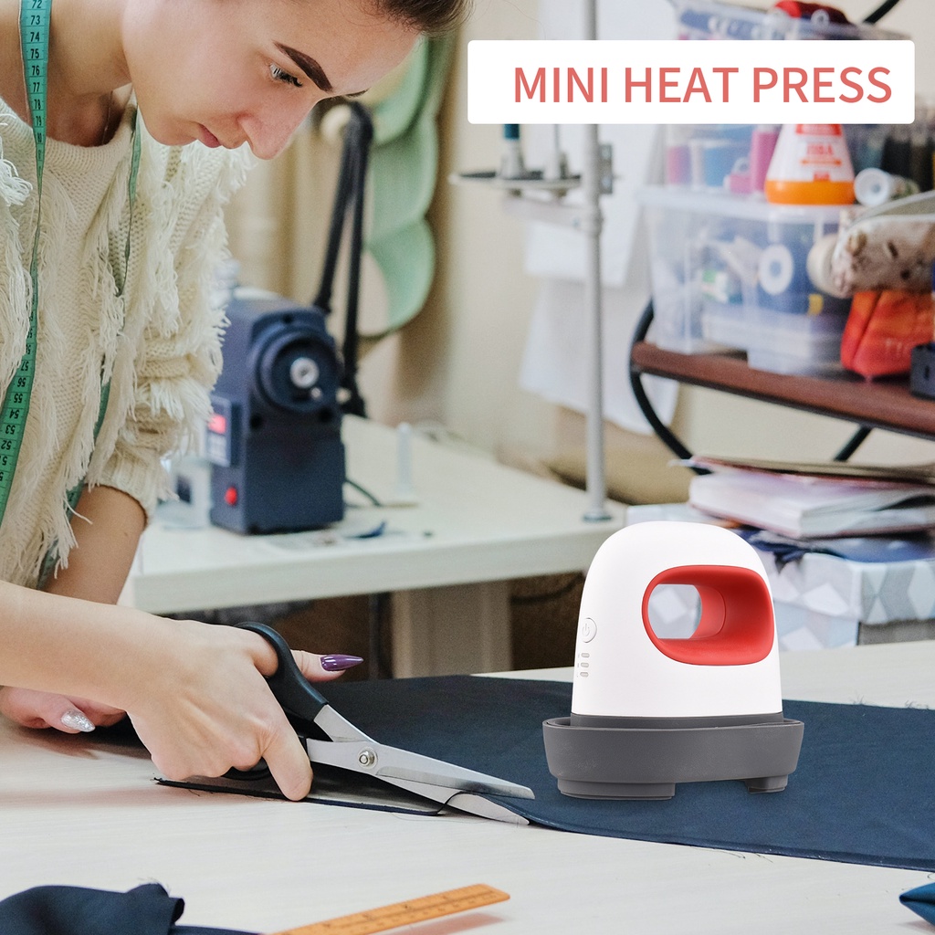 531Bag Mini Heat Press Machine T-Shirt Printing Easy Heating Transfer Press Iron Machines for Clothes Bags Hats Pads Blanket Leather Portable HTV Vinly Projects DIY Home Business