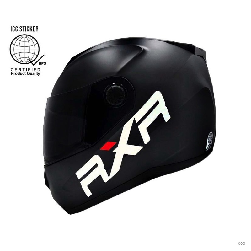 evo helmet full facevisor [HSKAI] RXR K6912 Matte Black Motorcycle Full Face Helmet Shopee