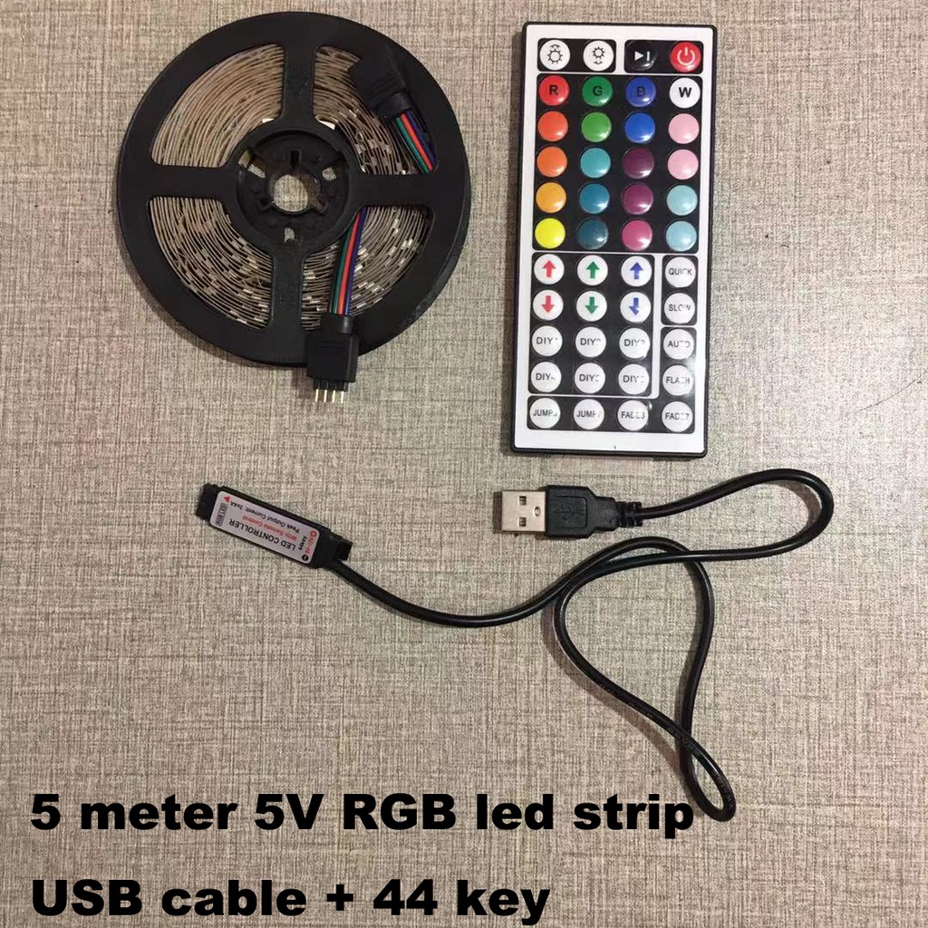 Details about   10M LED Strip Light String Tape with 44Key IR Remote Control 3528 SMD RGB 600 US 
