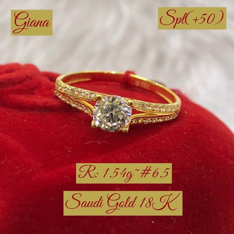 18K Saudi Gold Engagement Ring | Shopee Philippines