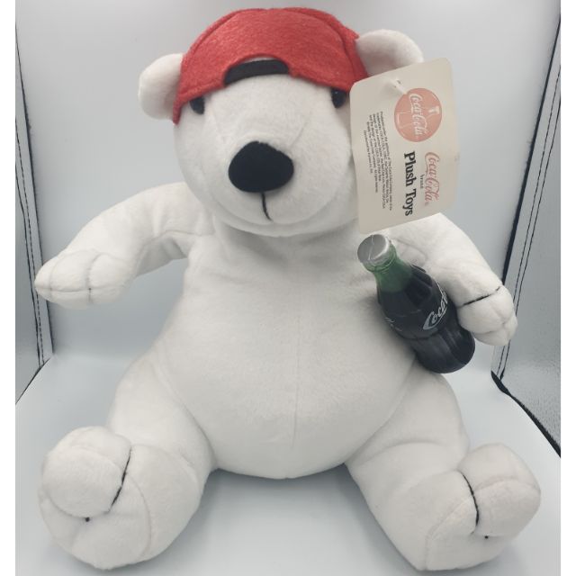 coca cola bear stuffed animal