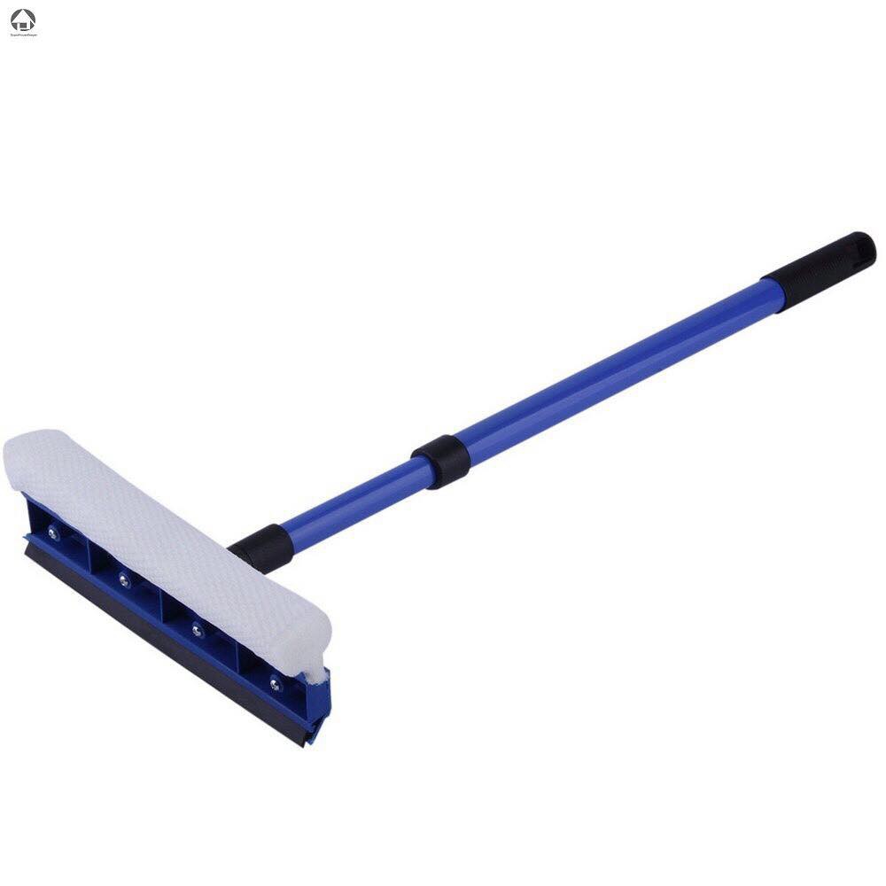 Double Faced Glass Wiper Squeegee with Sponge Cleaner Device (Long