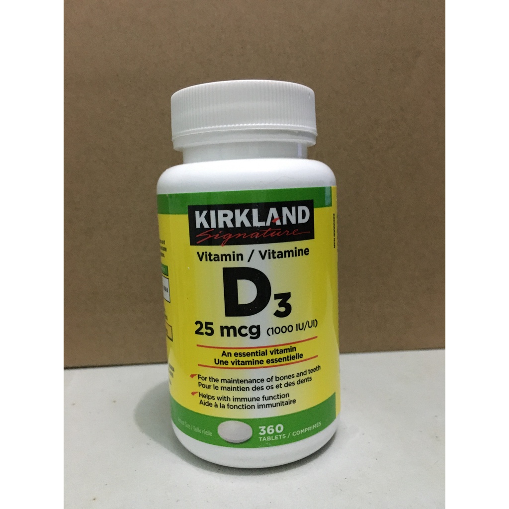 Kirkland Signature Vitamin D3 360 Tablets 1000 IU Shopee Philippines