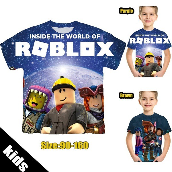 Summer Kids Clothing 3d Print Roblox T Shirt Children Cartoon Short Sleeve Tee For Boy And Girls Tops Shopee Philippines - roblox philippines shirt