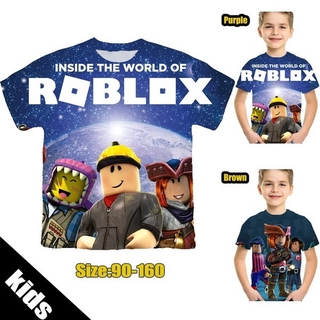 Summer Kids Clothing 3d Print Roblox T Shirt Children Cartoon Short Sleeve Tee For Boy And Girls Tops Shopee Philippines - roblox guitar tee with black jacket t shirt