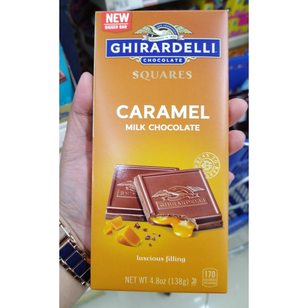GHIRARDELLI CARAMEL MILK CHOCOLATE SQUARES 138g Shopee Philippines