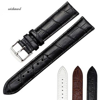 Unisex High Quality Faux Leather Watch Strap Buckle Band #1