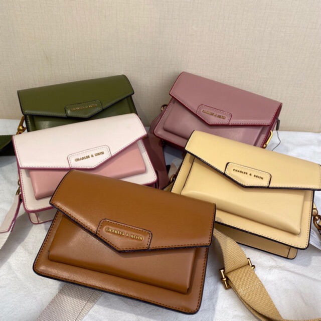 charles and keith envelope satchel