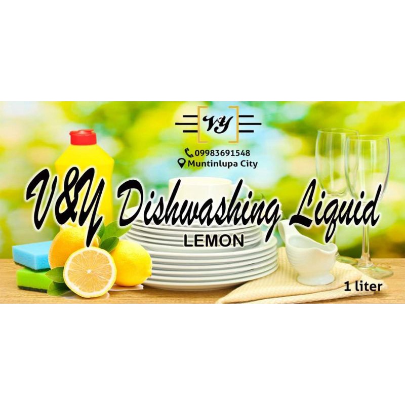 DISHWASHING LIQUID LEMON 1 LITER Shopee Philippines