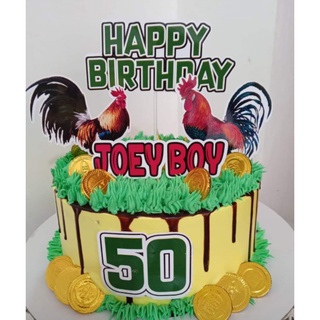 Gin And Rooster Theme Cake Topper Set Shopee Philippines