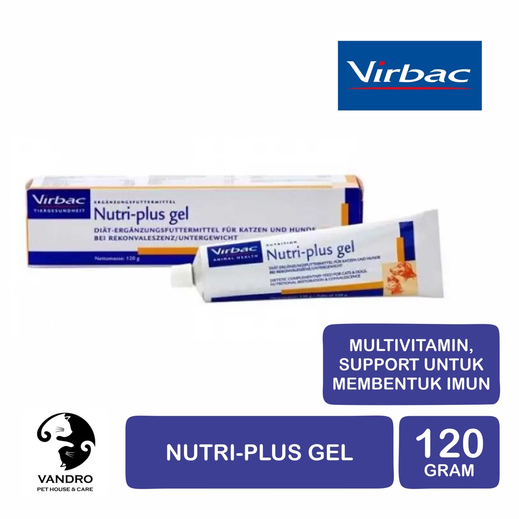 Virbac Nutri plus Gel Nutriplus Multivitamins Endurance For Dogs Cats