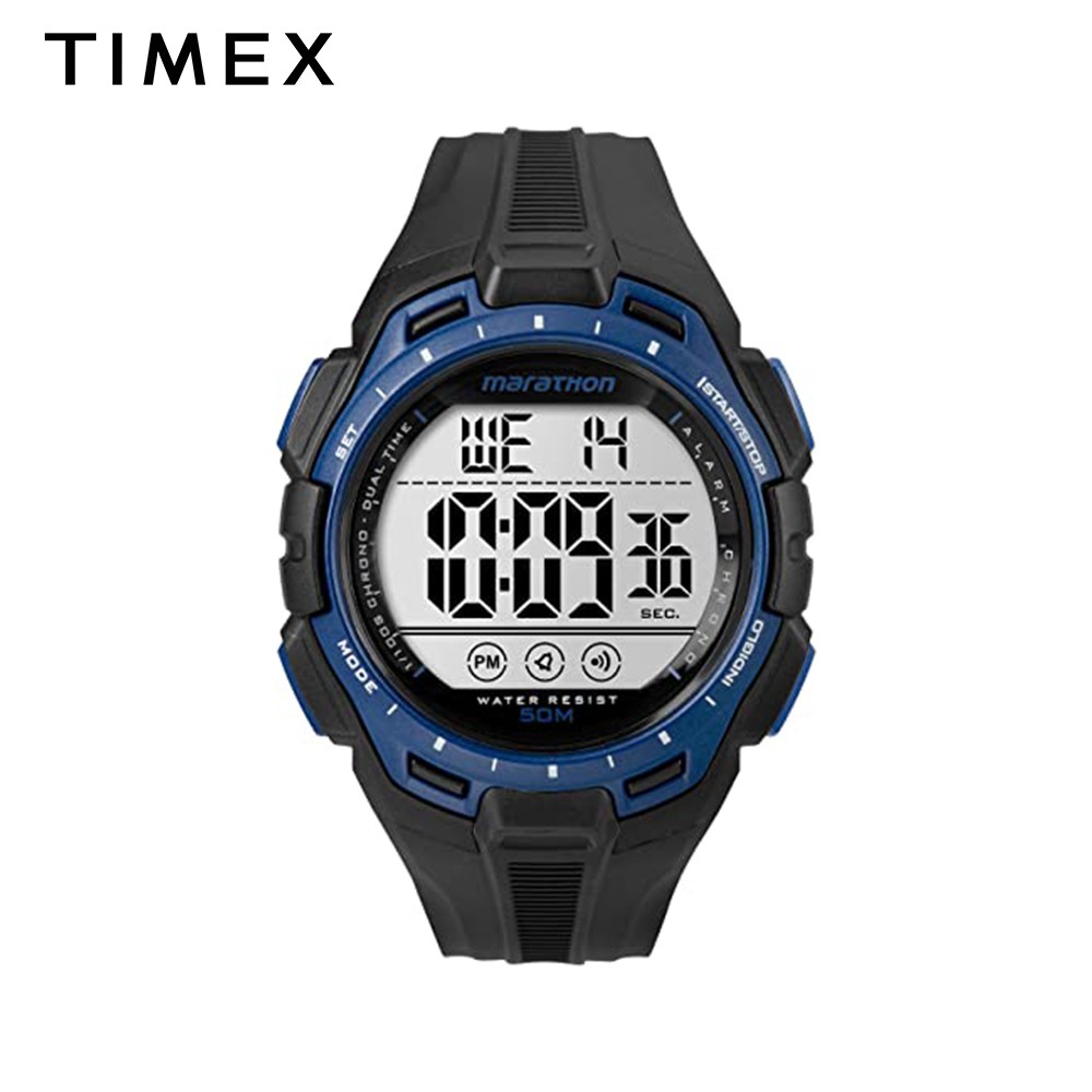 Timex Marathon Black Rubber Digital Watch For Men TW5K94700 SPORTS | Shopee  Philippines