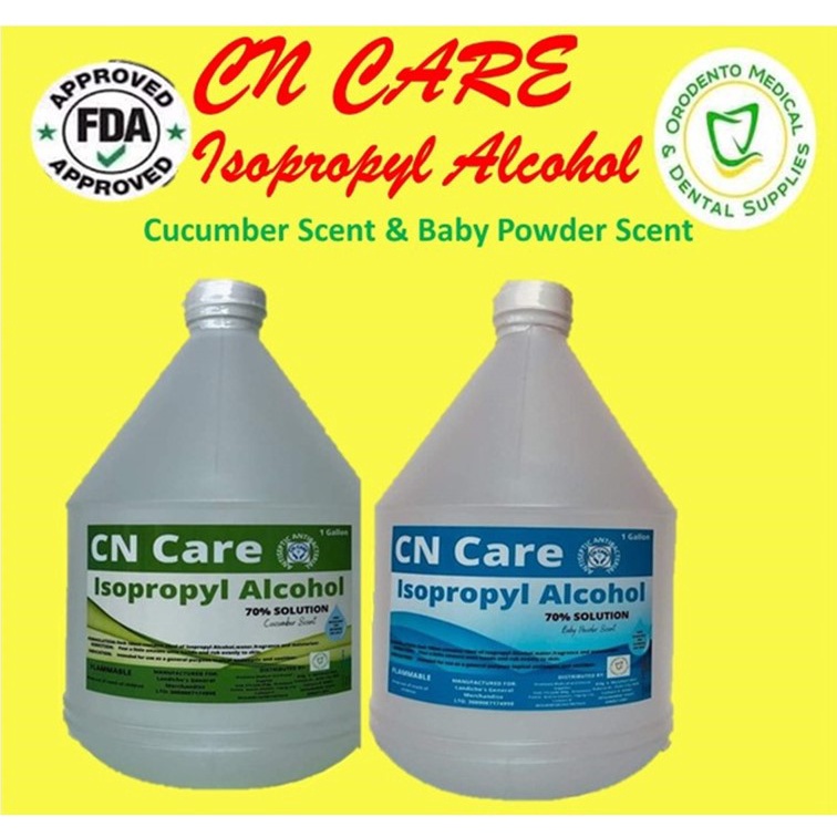 Alcohol Isopropyl 70 Solution 1 Gallon Baby Powder Scent and Cucumber